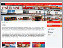 Tablet Screenshot of lakovnasoucek.cz